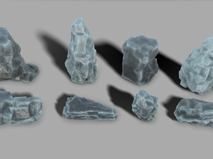 Rock set 09 3D Model