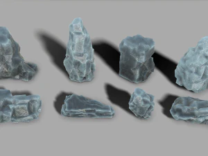 Rock set 09 3D Model