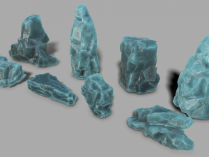 Rock set 10 Model 3D