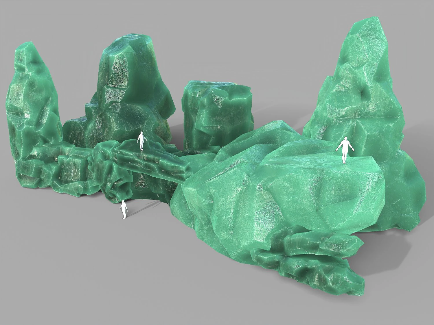 Rock set 11 3D Model .c4d .max .obj .3ds .fbx .stl .blend