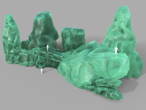 Rock set 11 3D Модель