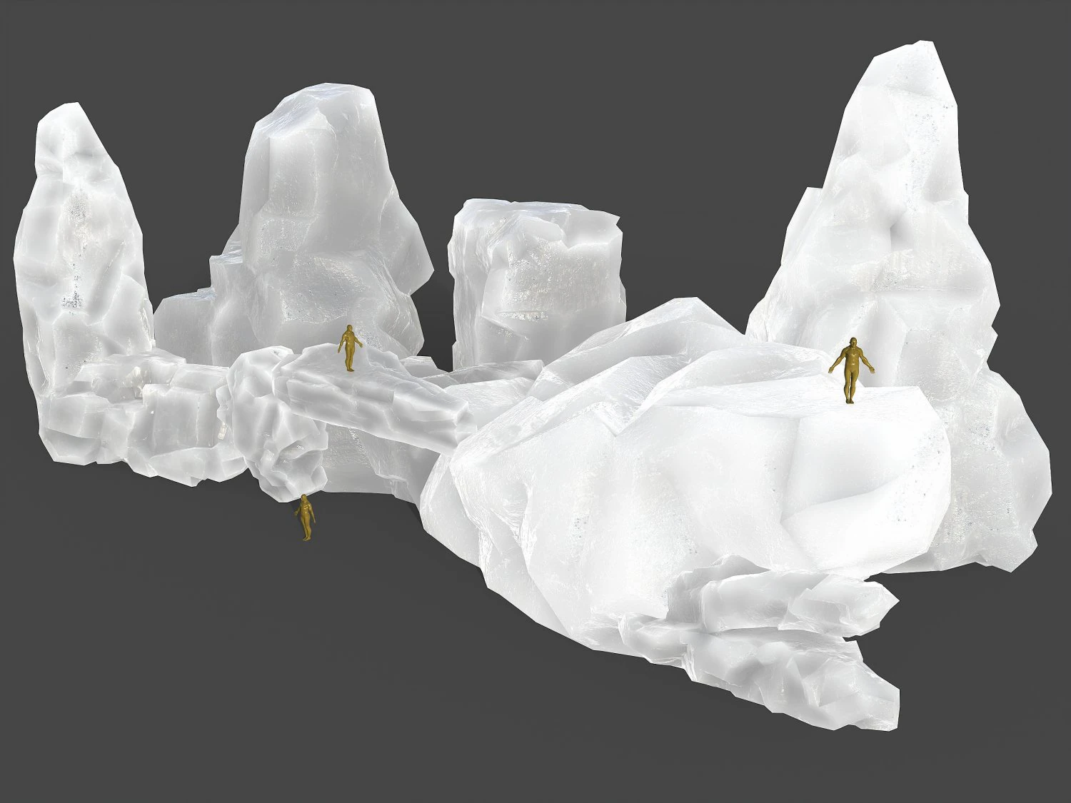 Rock set 12 3D Model .c4d .max .obj .3ds .fbx .stl .blend