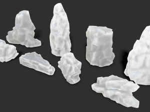 Rock set 12 Model 3D