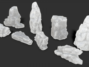 Rock set 12 Model 3D