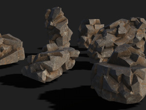 Rock Pack 01 3D Model