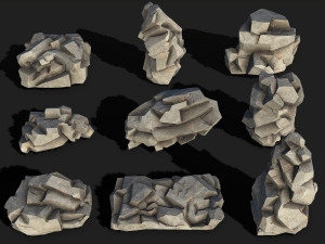 Rock Pack 02 3Dモデル