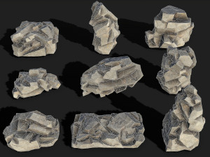 Rock Pack 02 3D-Modell