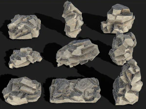 Rock Pack 02 3D Model