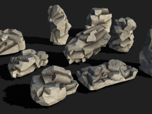 Rock Pack 02 3D-Modell