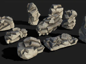 Rock Pack 02 3D Model