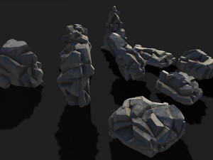 Rock Pack 02 3D-Modell