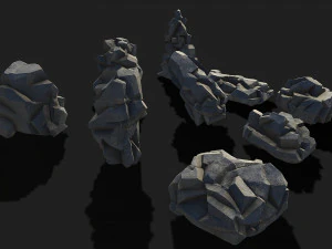 Rock Pack 02 3D Model