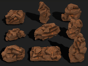 Rock Pack 04 Modelo 3D