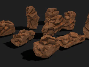 Rock Pack 04 3D Model