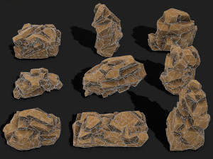 Rock Pack 05 Model 3D