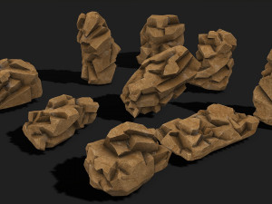 Rock Pack 05 Model 3D