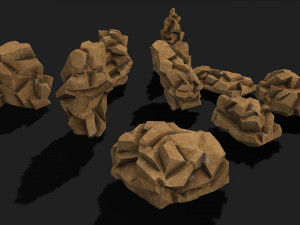 Rock Pack 05 Model 3D