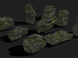 Paket Batu 06 Model 3D