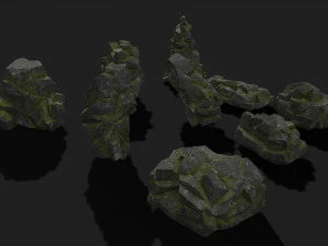 Paket Batu 06 Model 3D