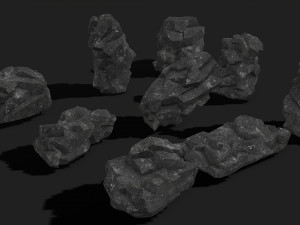 Rock Pack 08 Model 3D