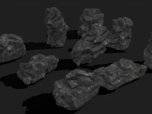 Rock Pack 08 3D Model