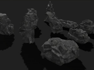 Rock Pack 08 Model 3D