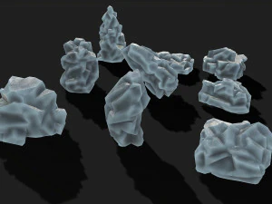 Paket Batu 09 Model 3D