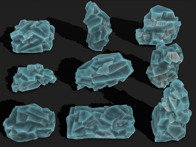 Rock Pack 10 3D Modell .c4d .max .obj .3ds .fbx .stl .blend 