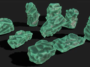 Paket Batu 11 Model 3D