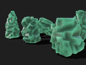 Paket Batu 11 Model 3D