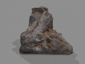Cave Entrance cliff rock 01 Model 3D