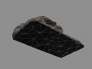 Cave Entrance cliff rock 01 Model 3D