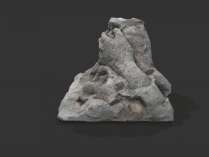 Cave Entrance cliff rock 02 Model 3D