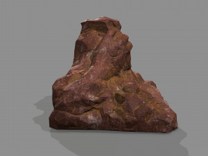 Cave Entrance Desert rock 03 3D Model