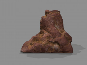 Cave Entrance Desert rock 03 3D Model