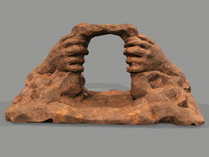 Cave Entrance Desert rock 04 Modelo 3D