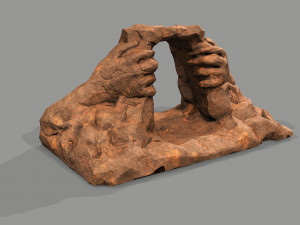 Cave Entrance Desert rock 04 Modelo 3D