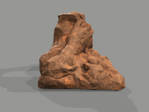 Cave Entrance Desert rock 04 Modelo 3D