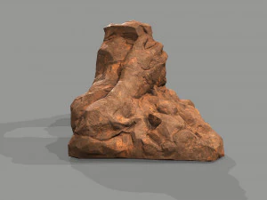 Cave Entrance Desert rock 04 3D Model