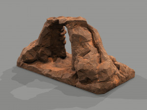 Cave Entrance Desert rock 04 Modelo 3D