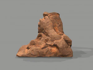 Cave Entrance Desert rock 04 3D Model