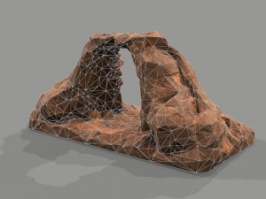 Cave Entrance Desert rock 04 Modelo 3D