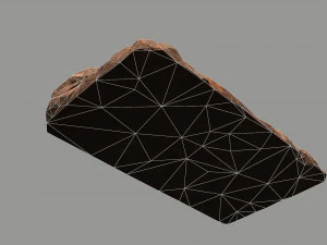 Cave Entrance Desert rock 04 3D Model
