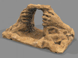 Cave Entrance Desert rock 05 3D 모델
