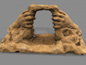 Cave Entrance Desert rock 05 3D 모델