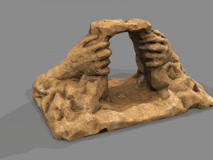 Cave Entrance Desert rock 05 3D 모델
