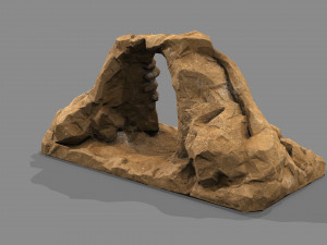 Cave Entrance Desert rock 05 3D 모델