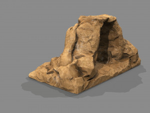 Cave Entrance Desert rock 05 3D 모델