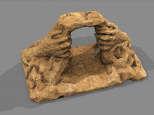 Cave Entrance Desert rock 05 3D 모델