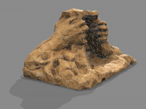 Cave Entrance Desert rock 05 3D 모델